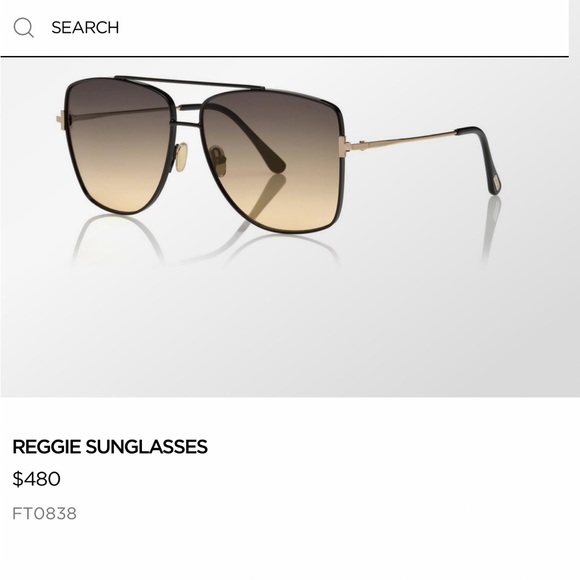 Tom Ford Womens Black “Reggie” Aviators “NEW” - Picture 2 of 11
